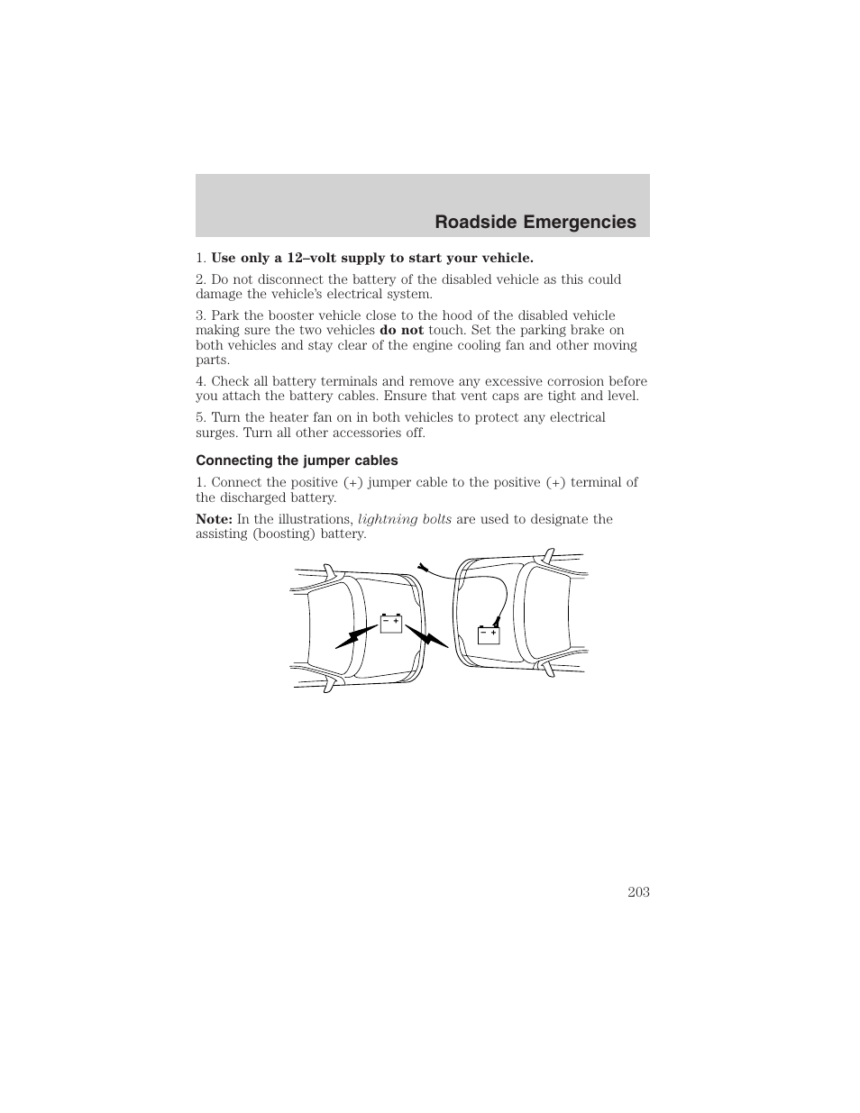 Roadside emergencies | FORD 2003 Explorer v.4 User Manual | Page 203 / 280