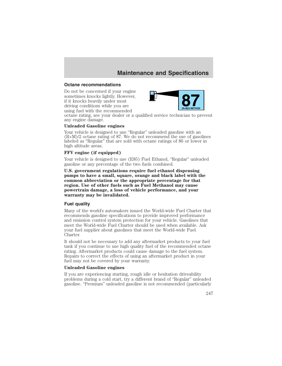FORD 2003 Explorer v.4 User Manual | Page 247 / 280