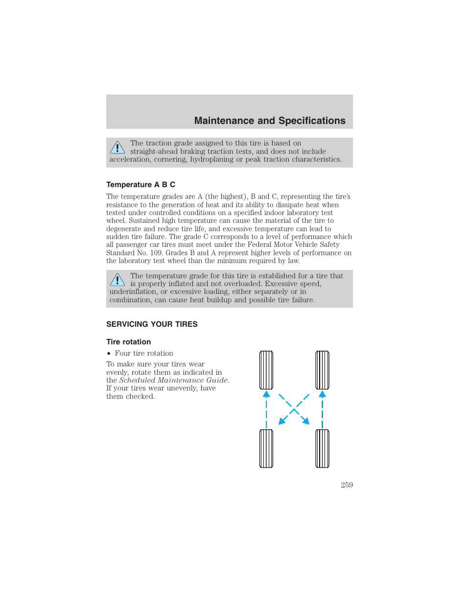 Maintenance and specifications | FORD 2003 Explorer v.4 User Manual | Page 259 / 280