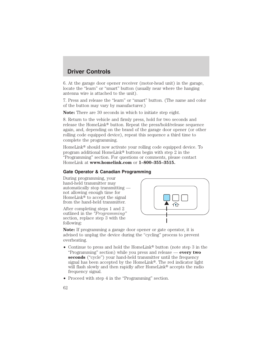 Driver controls | FORD 2003 Explorer v.4 User Manual | Page 62 / 280