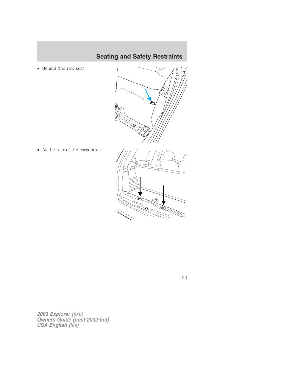 FORD 2003 Explorer v.5 User Manual | Page 133 / 280