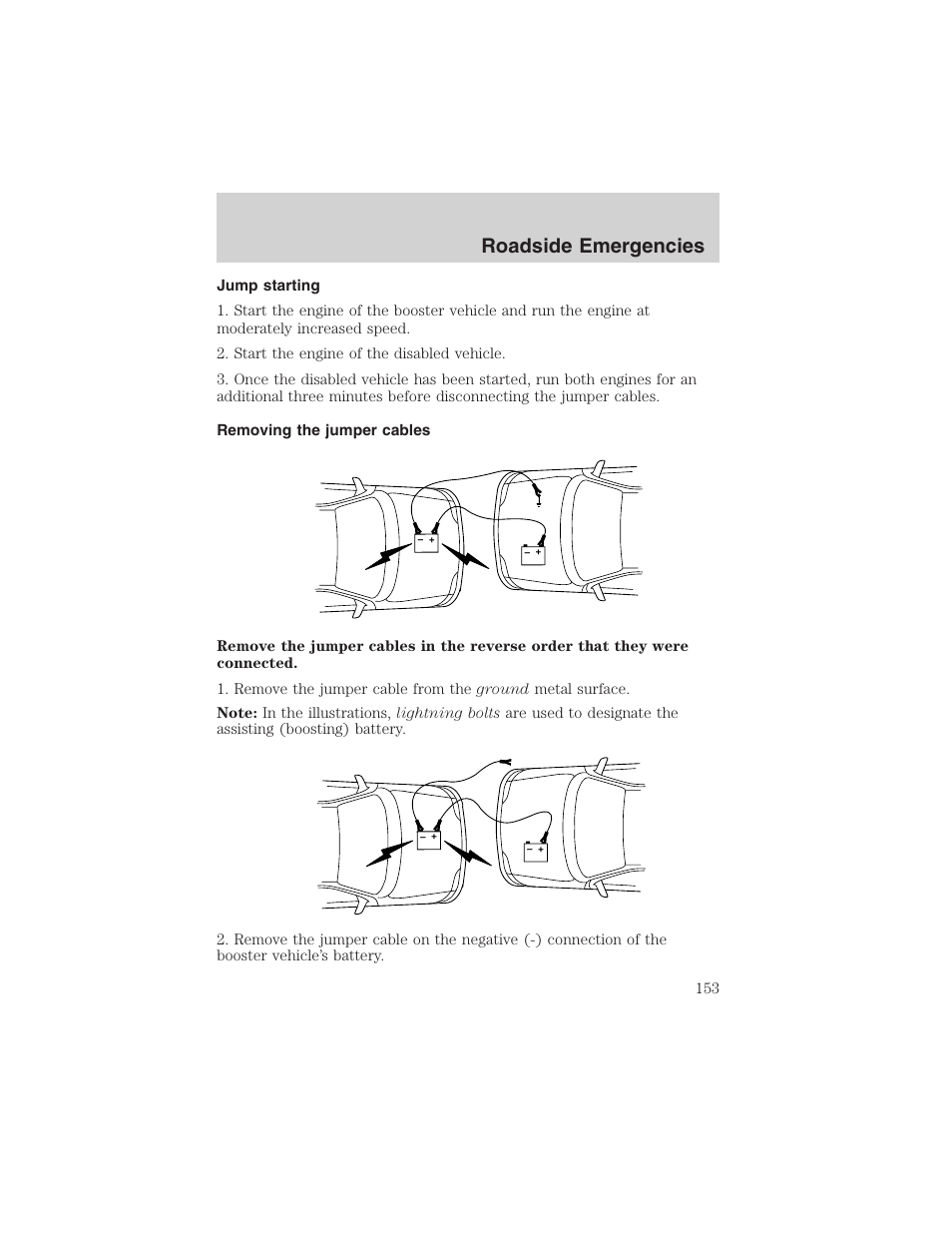 Roadside emergencies | FORD 2003 Explorer Sport Trac v.1 User Manual | Page 153 / 216