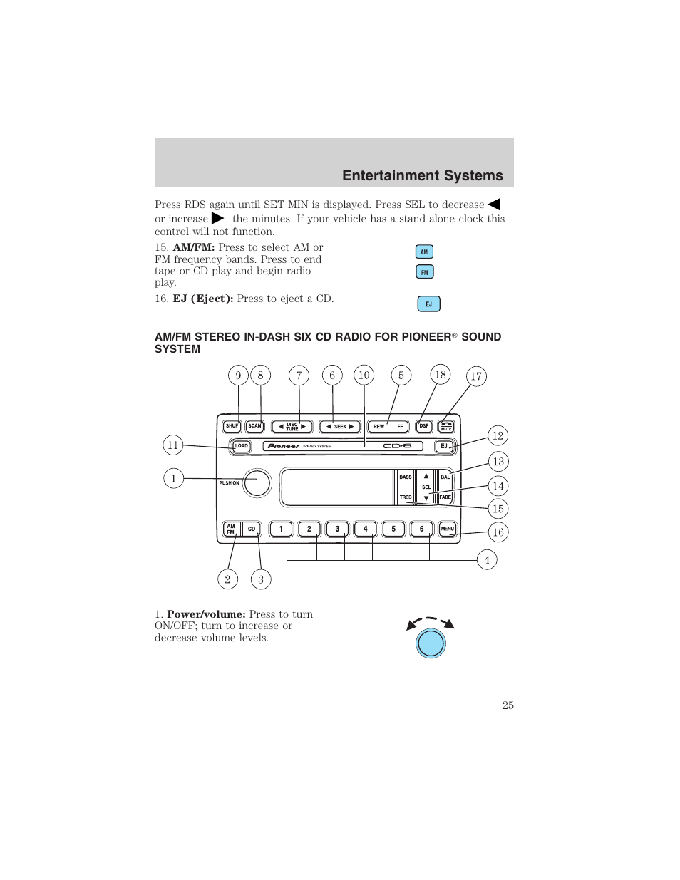 Entertainment systems | FORD 2003 Explorer Sport Trac v.1 User Manual | Page 25 / 216