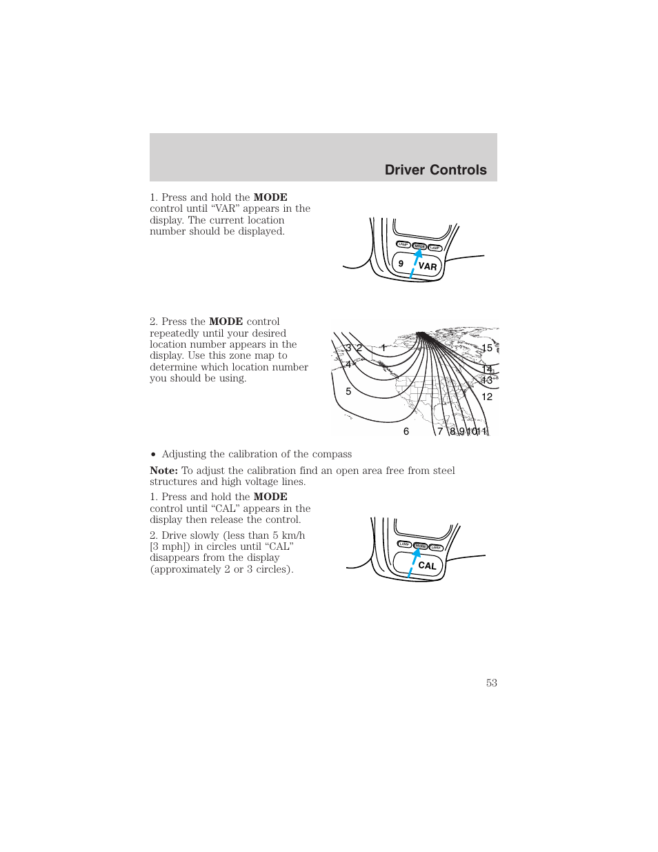 Driver controls | FORD 2003 Explorer Sport Trac v.1 User Manual | Page 53 / 216