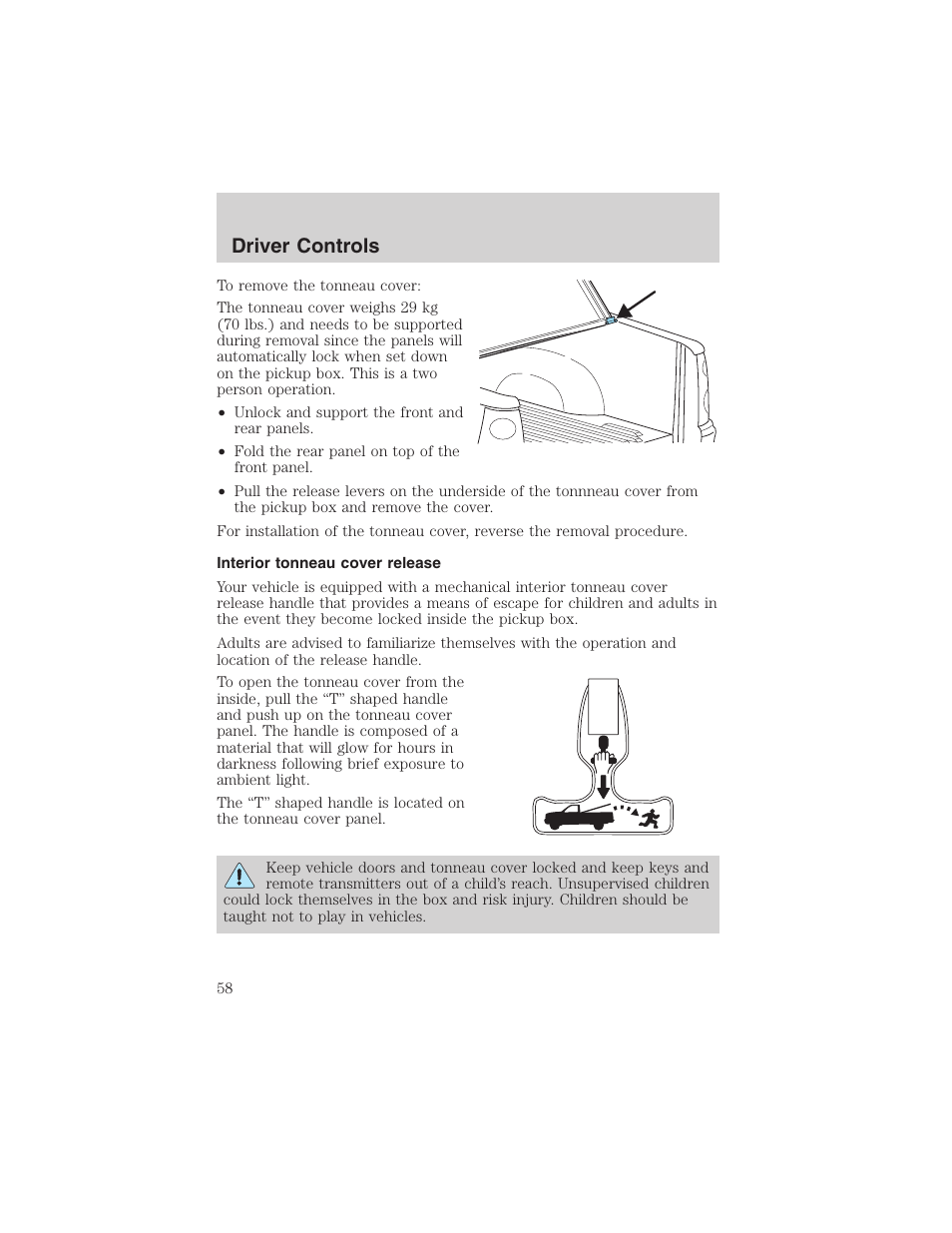 Driver controls | FORD 2003 Explorer Sport Trac v.1 User Manual | Page 58 / 216