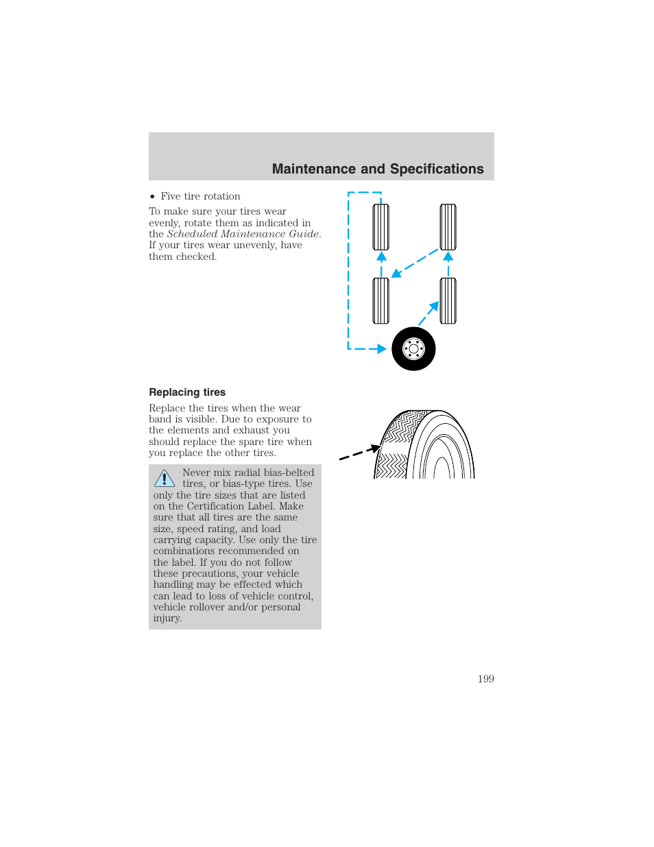 Maintenance and specifications | FORD 2003 Explorer Sport Trac v.2 User Manual | Page 199 / 216