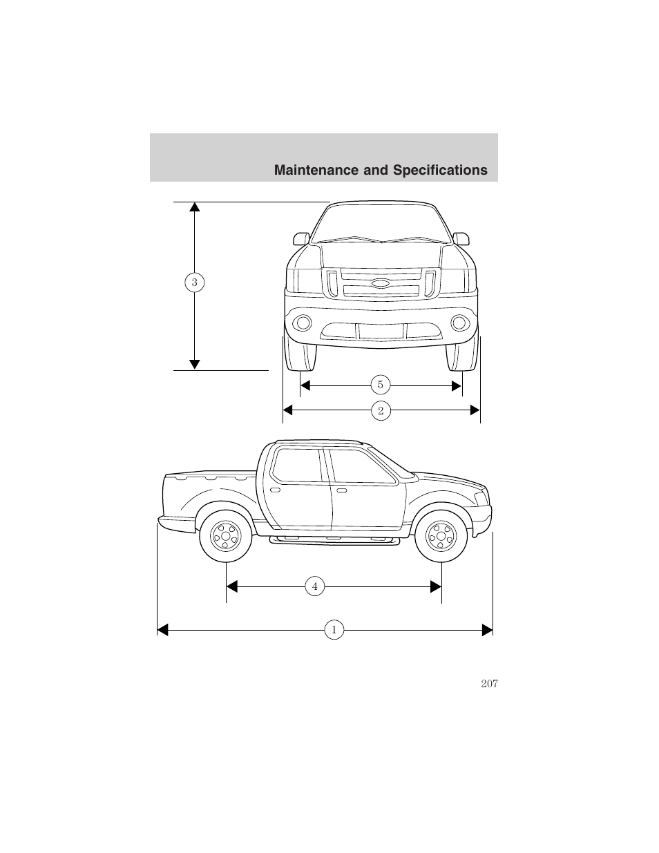 Maintenance and specifications | FORD 2003 Explorer Sport Trac v.2 User Manual | Page 207 / 216