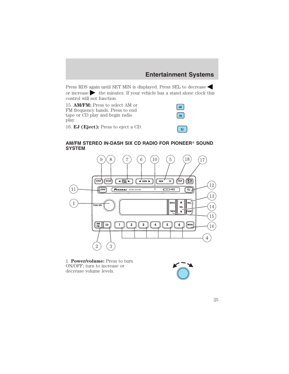 Entertainment systems | FORD 2003 Explorer Sport Trac v.2 User Manual | Page 25 / 216