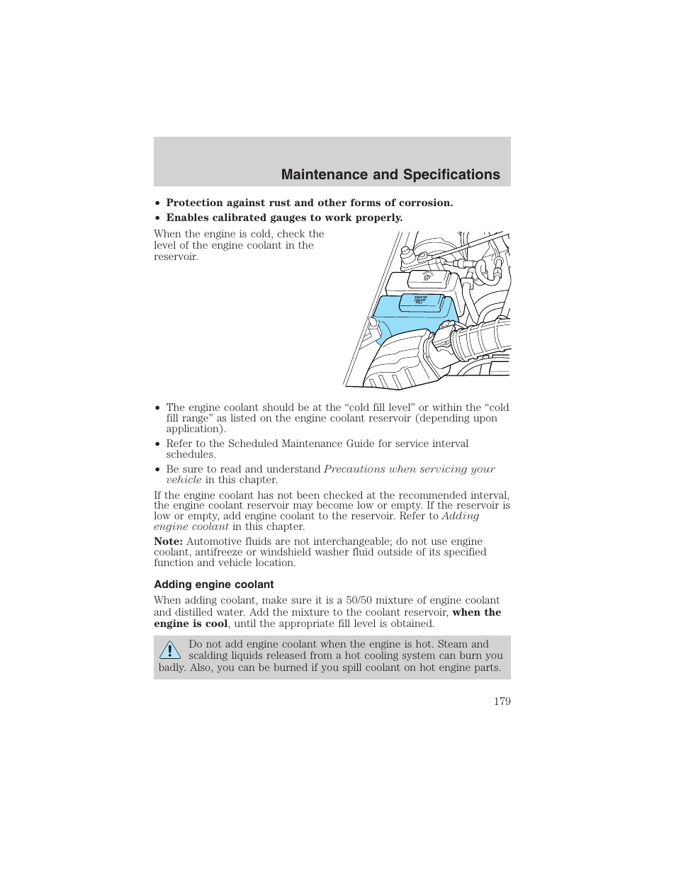 Maintenance and specifications | FORD 2003 Explorer Sport Trac v.3 User Manual | Page 179 / 216