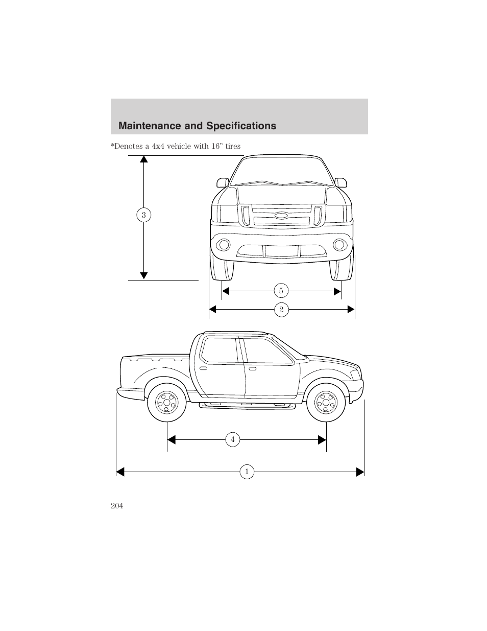 Maintenance and specifications | FORD 2003 Explorer Sport Trac v.3 User Manual | Page 204 / 216