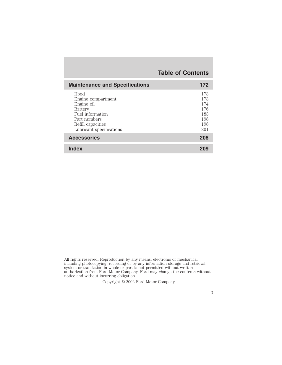 FORD 2003 Explorer Sport Trac v.3 User Manual | Page 3 / 216