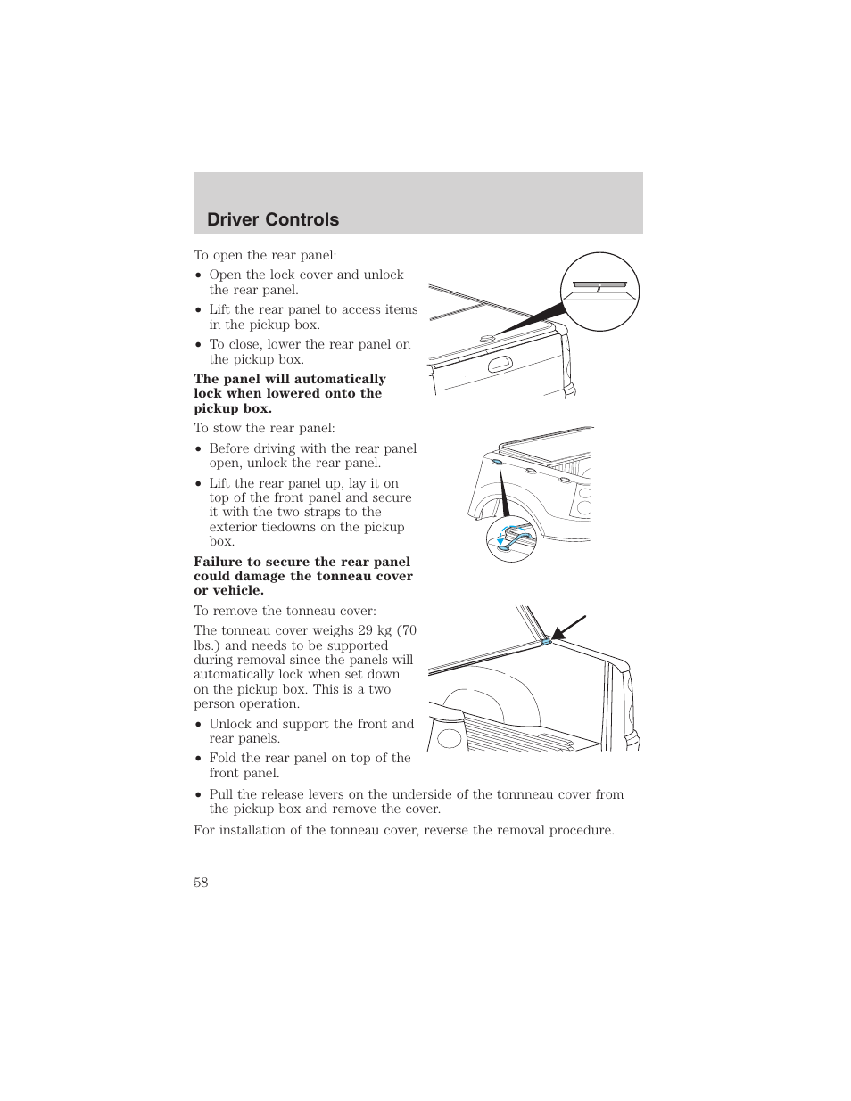 Driver controls | FORD 2003 Explorer Sport Trac v.3 User Manual | Page 58 / 216