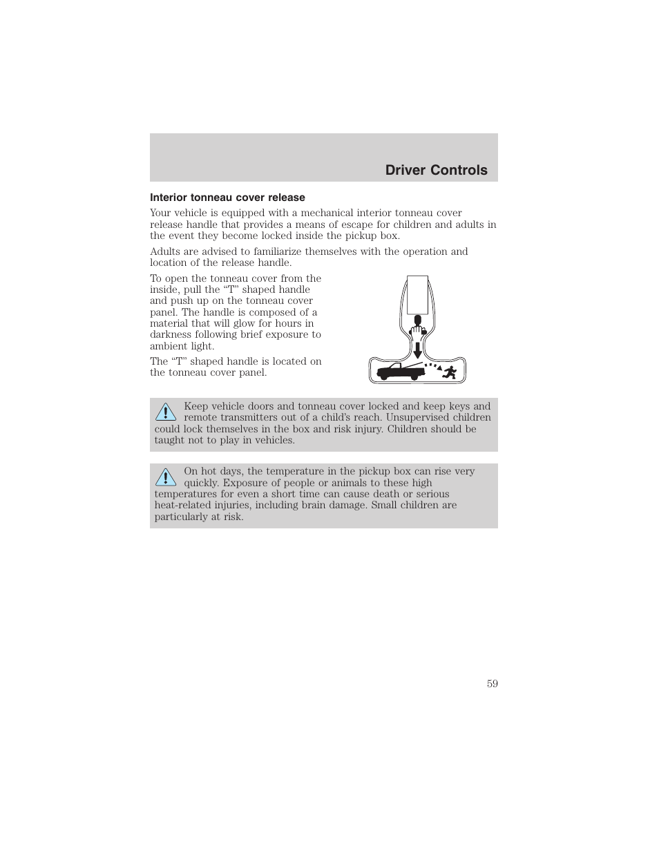 Driver controls | FORD 2003 Explorer Sport Trac v.3 User Manual | Page 59 / 216
