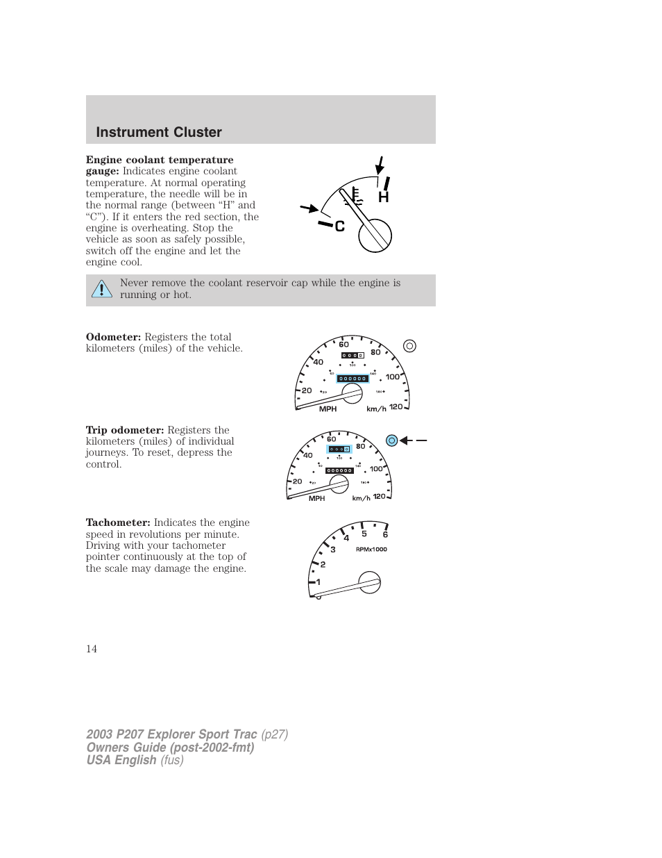 FORD 2003 Explorer Sport Trac v.4 User Manual | Page 14 / 216