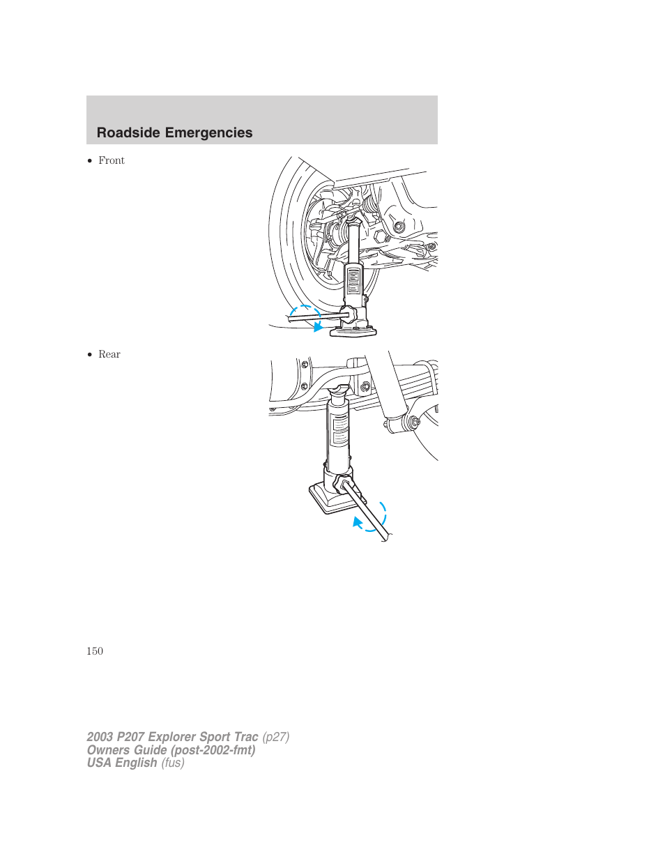 FORD 2003 Explorer Sport Trac v.4 User Manual | Page 150 / 216