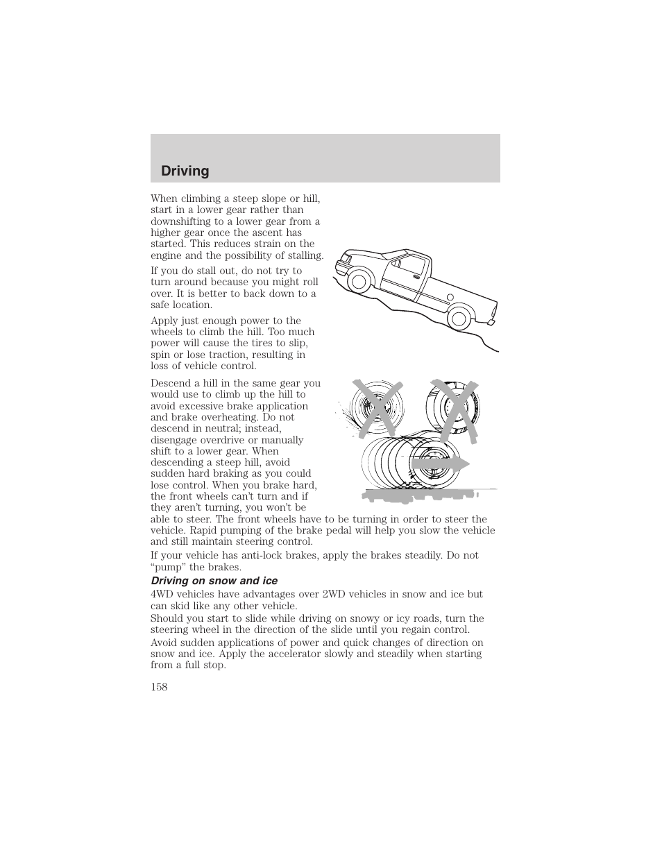 Driving | FORD 2003 F-150 v.1 User Manual | Page 158 / 280
