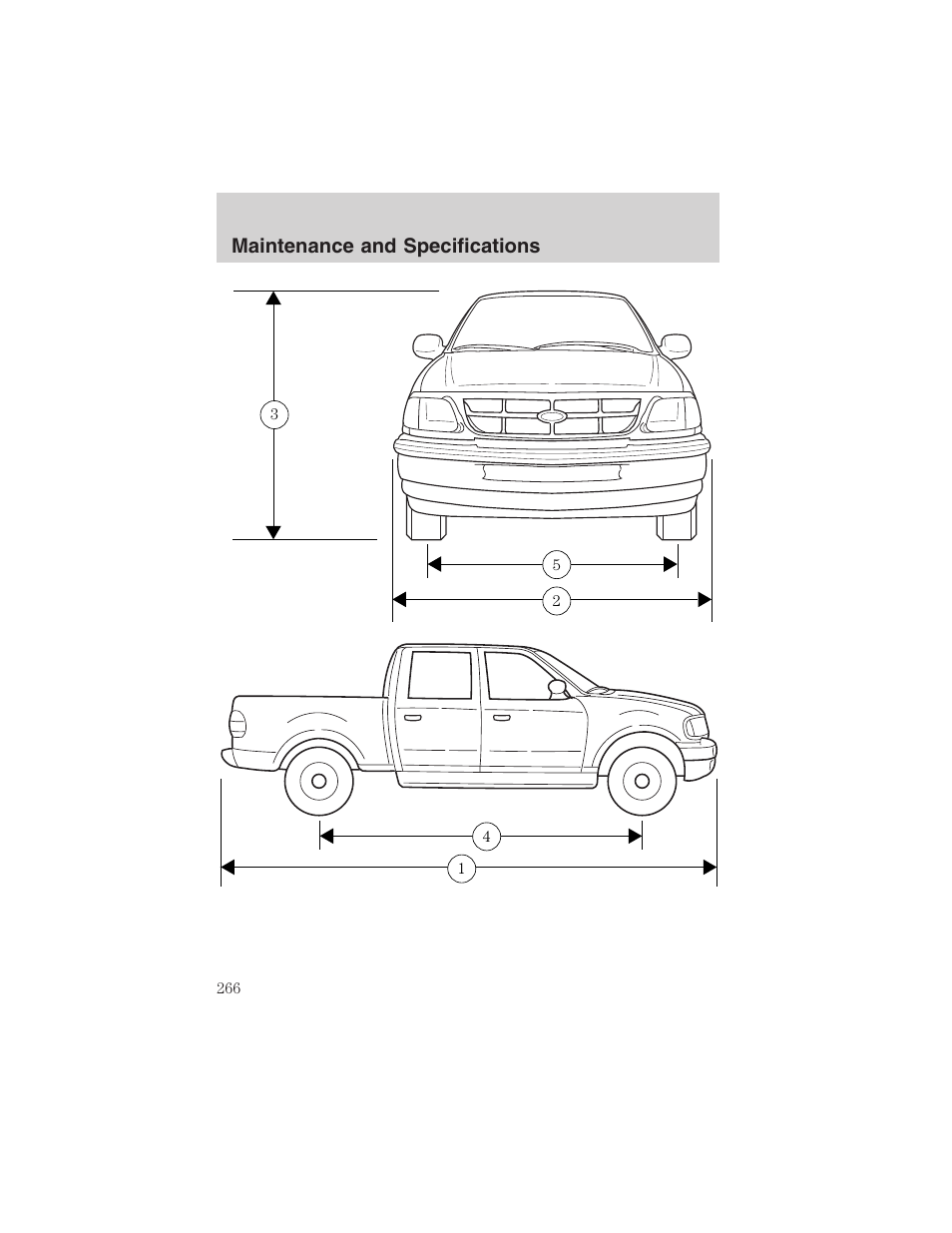 Maintenance and specifications | FORD 2003 F-150 v.1 User Manual | Page 266 / 280