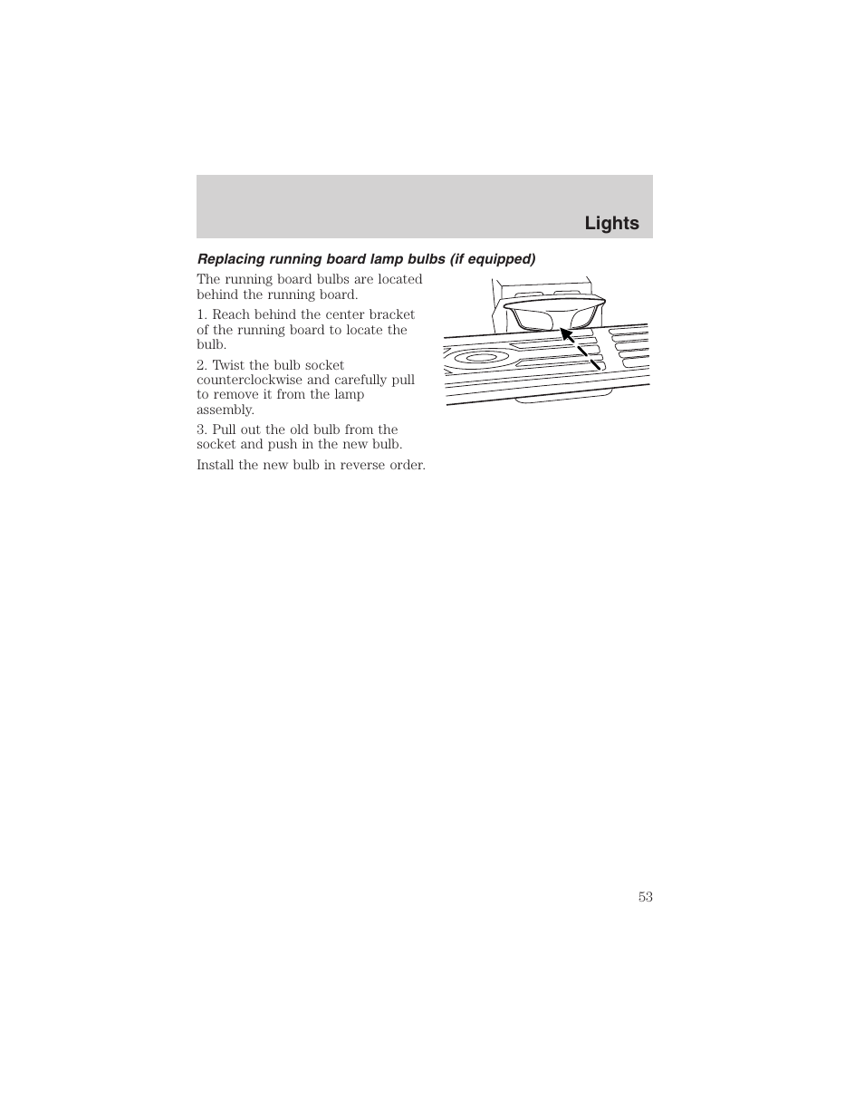 Lights | FORD 2003 F-150 v.1 User Manual | Page 53 / 280