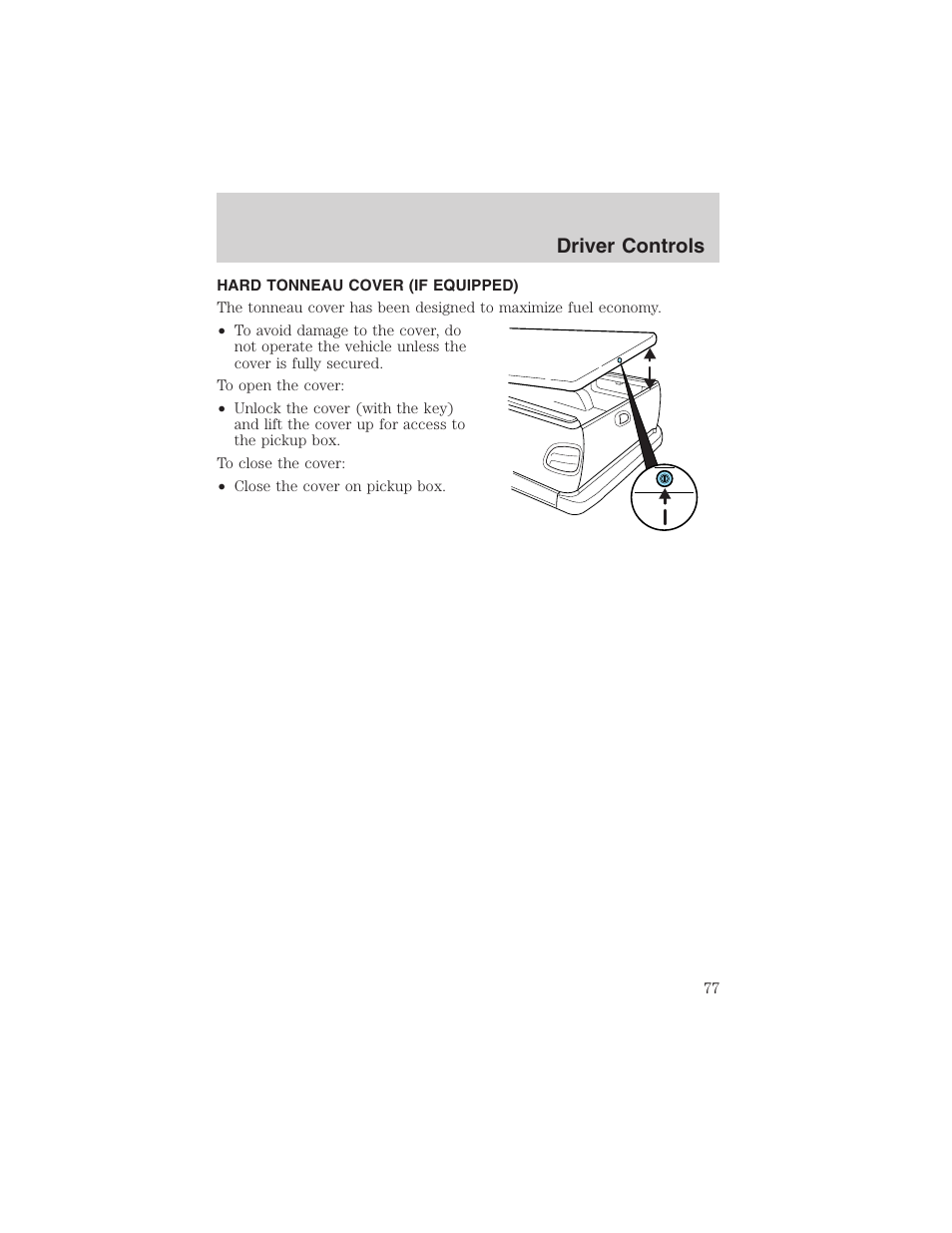 Driver controls | FORD 2003 F-150 v.1 User Manual | Page 77 / 280