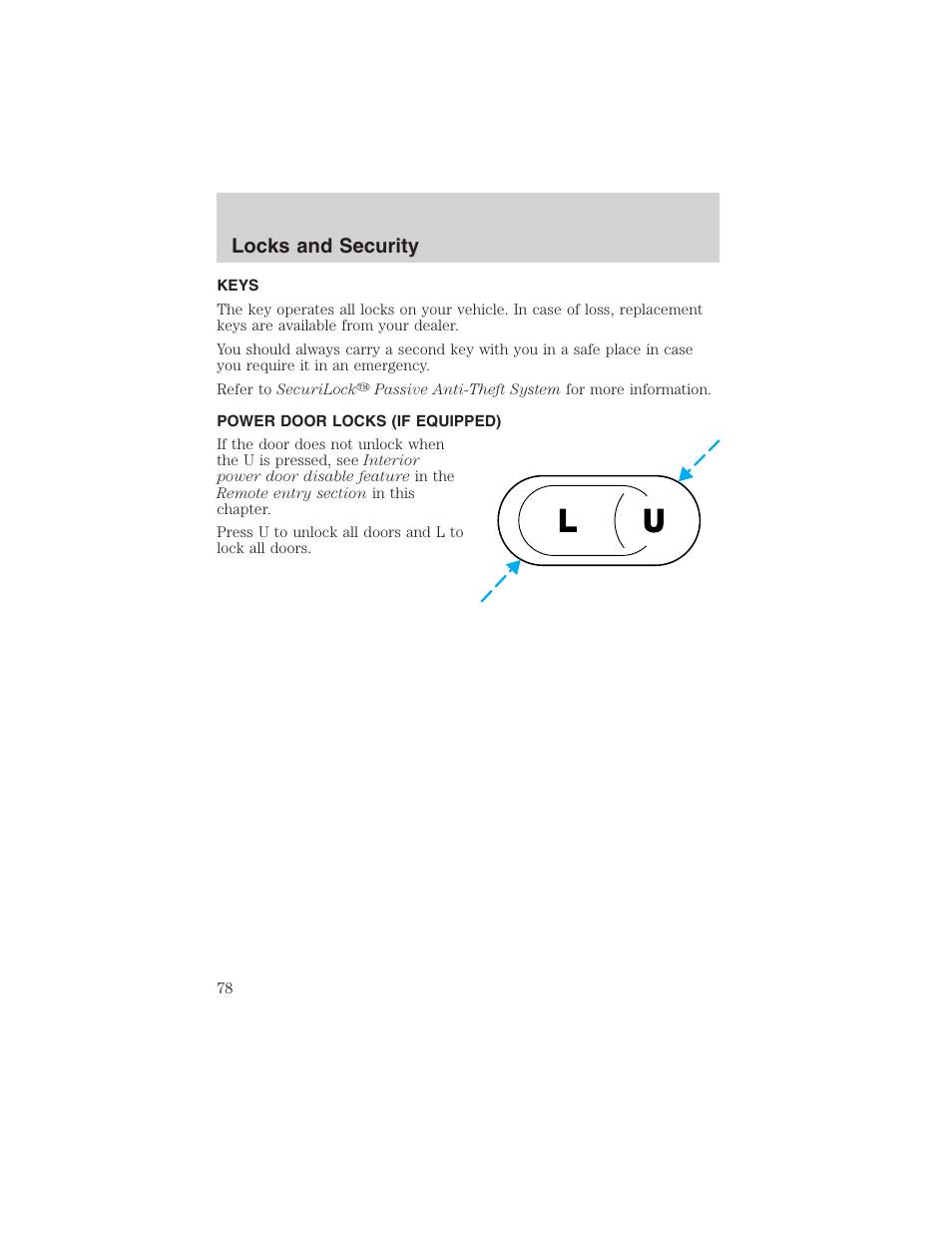 FORD 2003 F-150 v.1 User Manual | Page 78 / 280