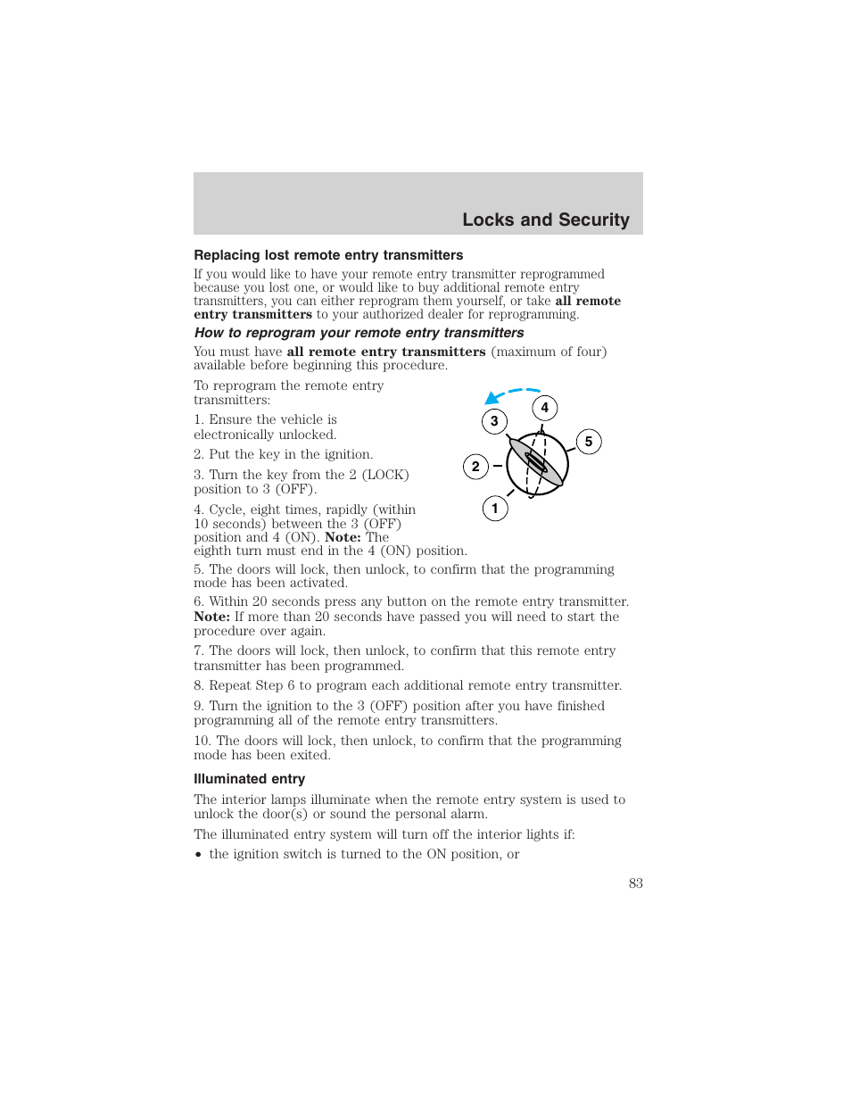 Locks and security | FORD 2003 F-150 v.1 User Manual | Page 83 / 280