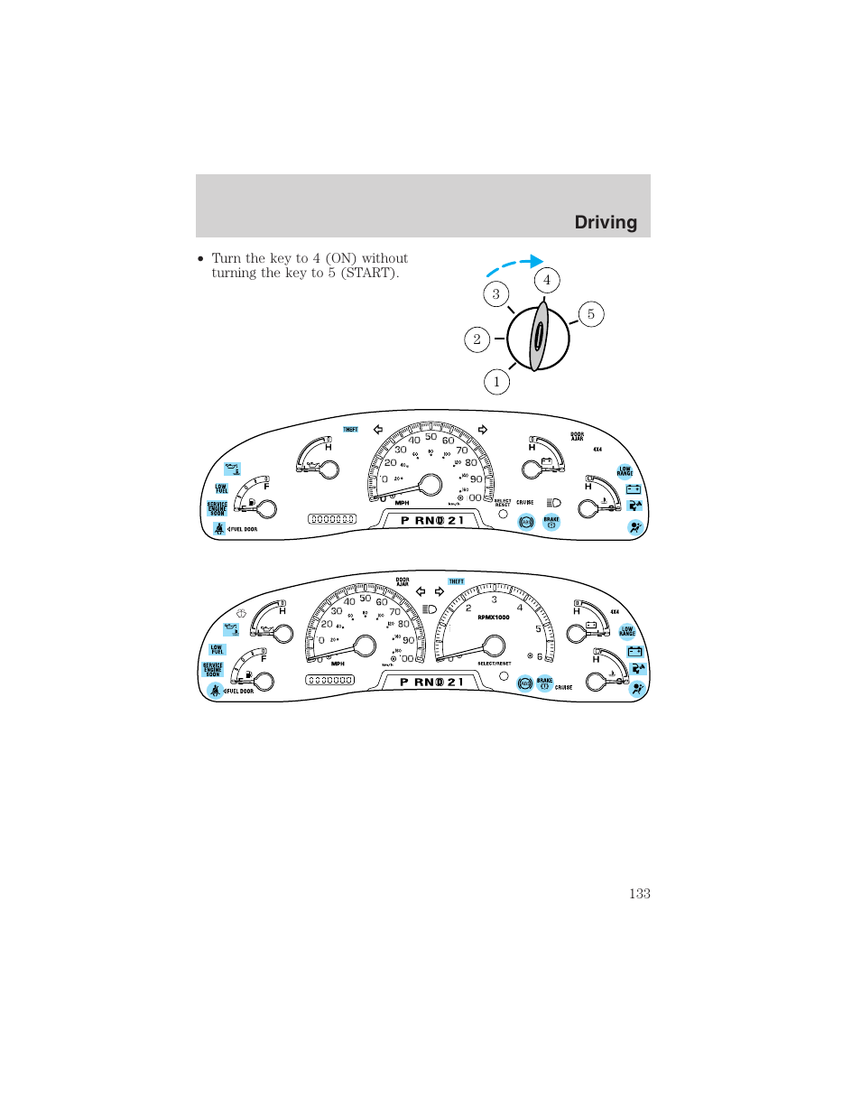 Driving | FORD 2003 F-150 v.2 User Manual | Page 133 / 272
