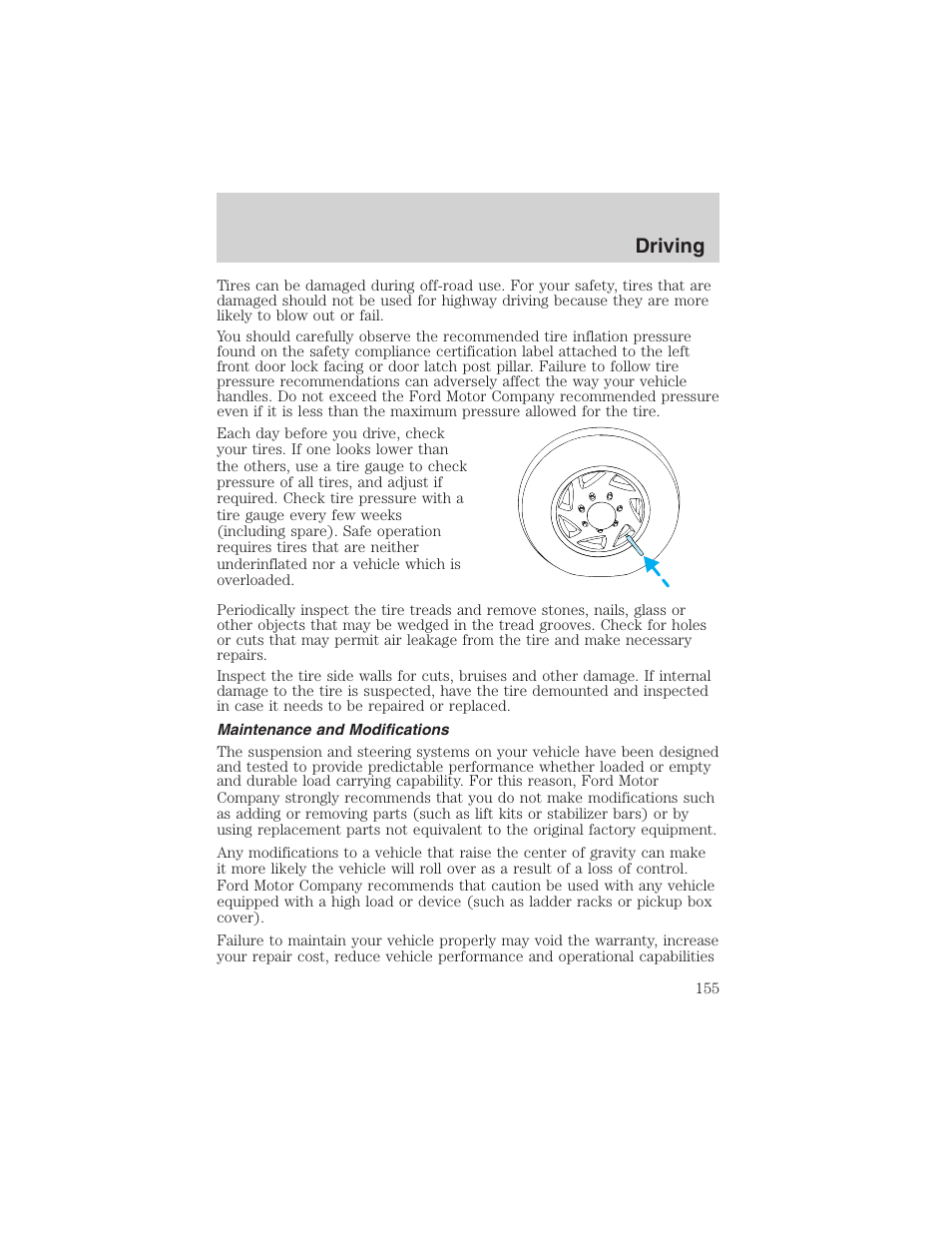Driving | FORD 2003 F-150 v.2 User Manual | Page 155 / 272