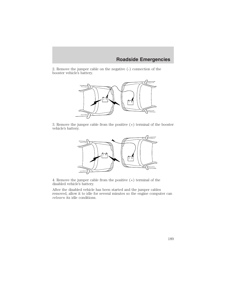 Roadside emergencies | FORD 2003 F-150 v.2 User Manual | Page 189 / 272