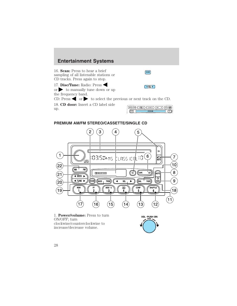 Entertainment systems | FORD 2003 F-150 v.2 User Manual | Page 28 / 272