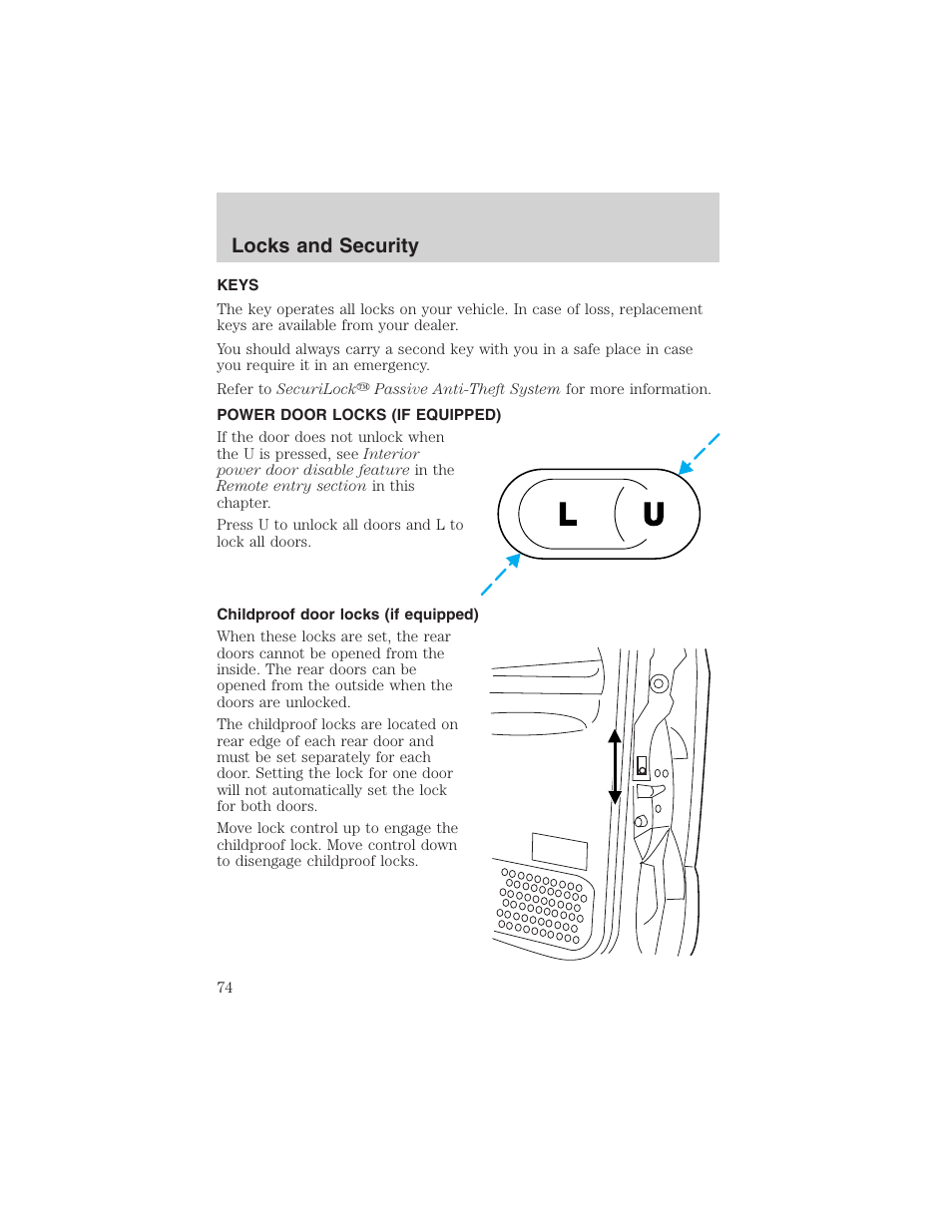 FORD 2003 F-150 v.2 User Manual | Page 74 / 272