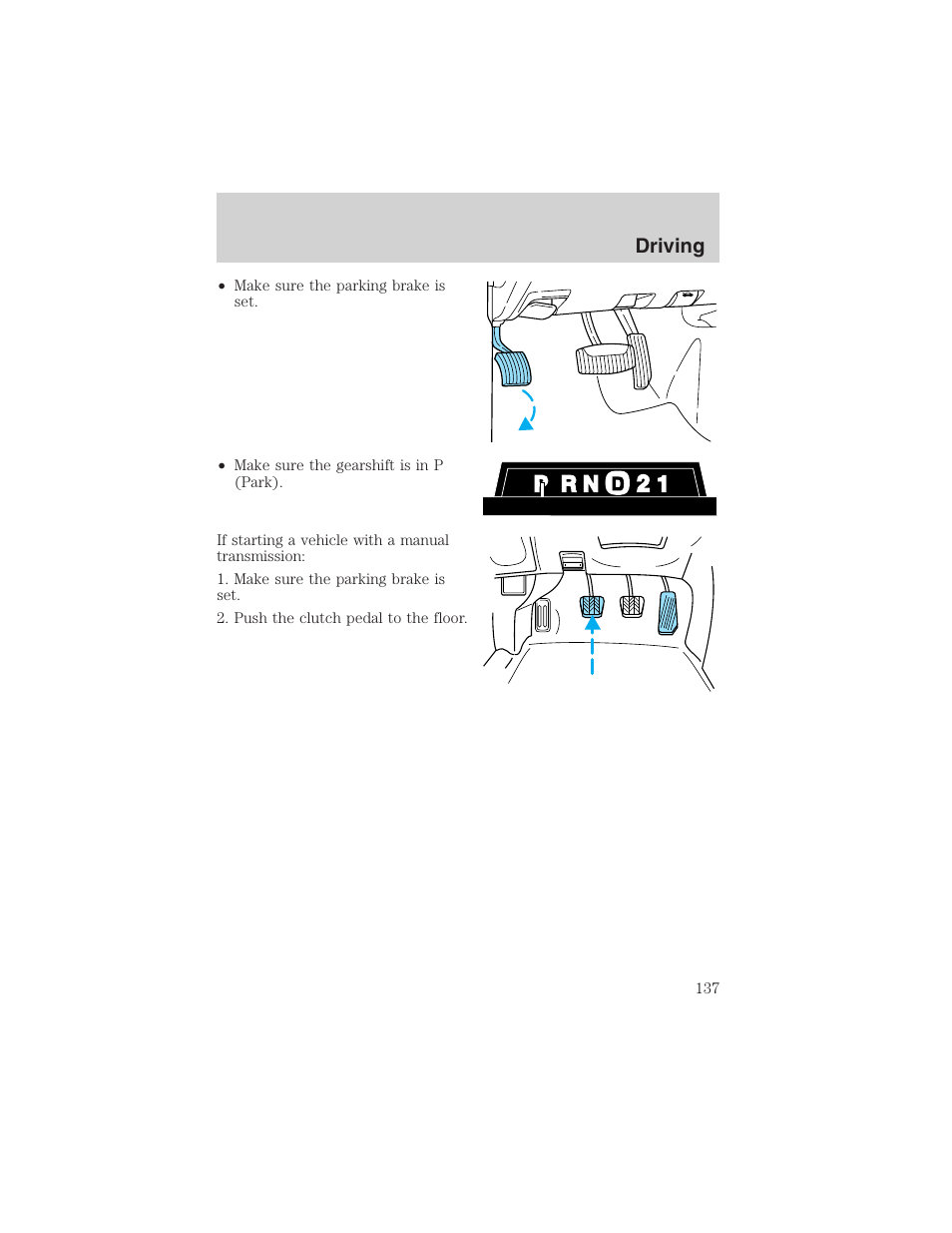 Driving | FORD 2003 F-150 v.3 User Manual | Page 137 / 280
