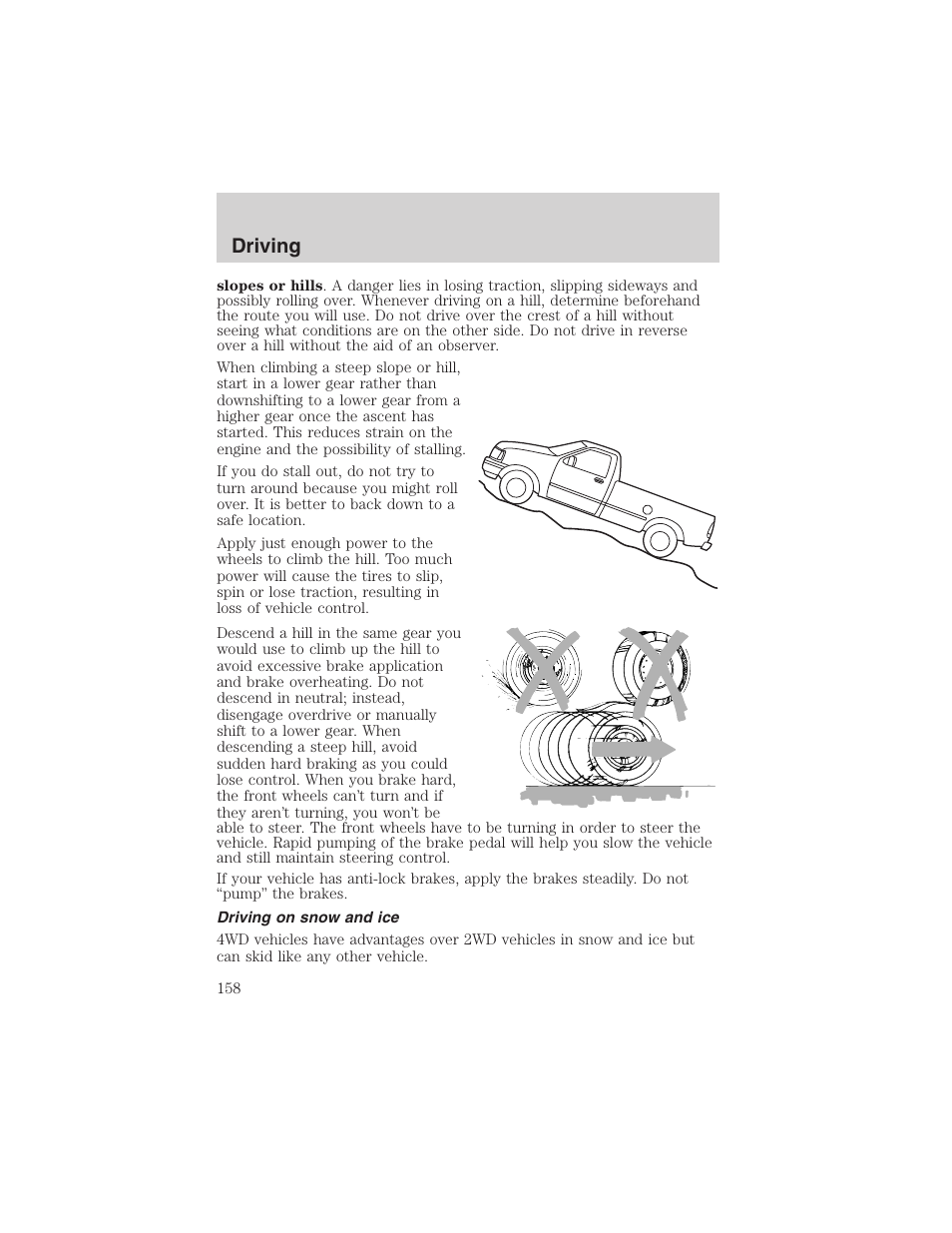 Driving | FORD 2003 F-150 v.3 User Manual | Page 158 / 280