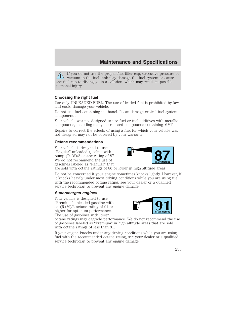 FORD 2003 F-150 v.3 User Manual | Page 235 / 280