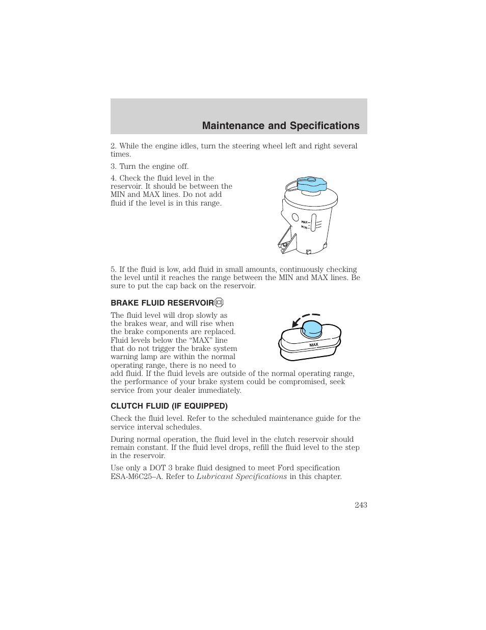 Maintenance and specifications | FORD 2003 F-150 v.3 User Manual | Page 243 / 280