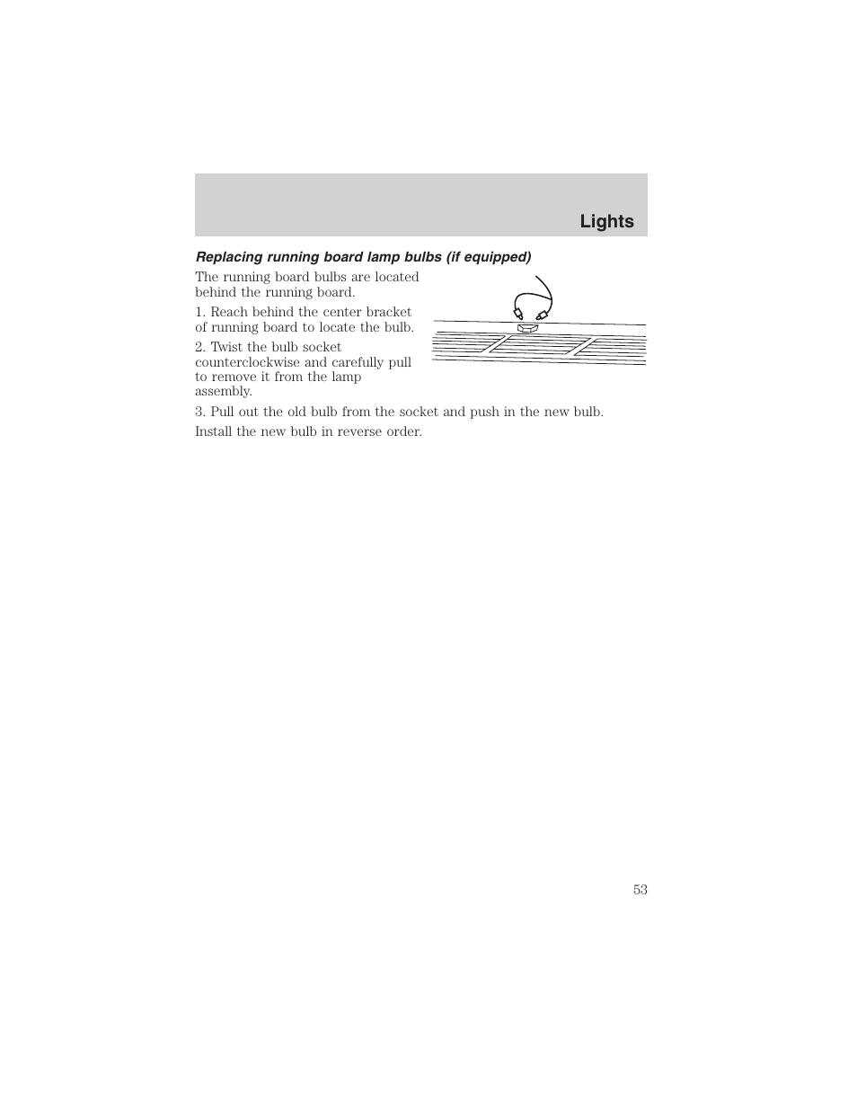 Lights | FORD 2003 F-150 v.3 User Manual | Page 53 / 280