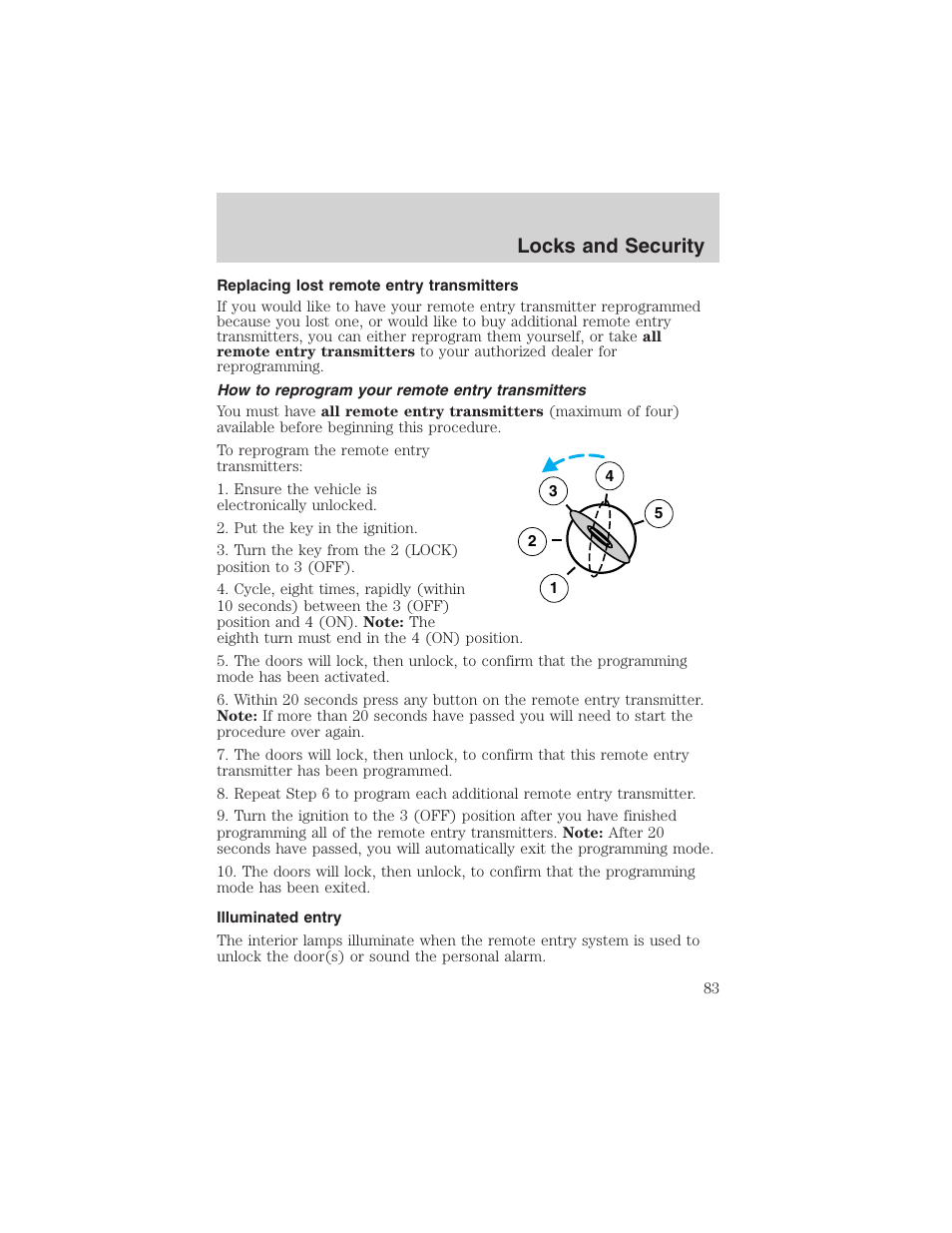 Locks and security | FORD 2003 F-150 v.3 User Manual | Page 83 / 280