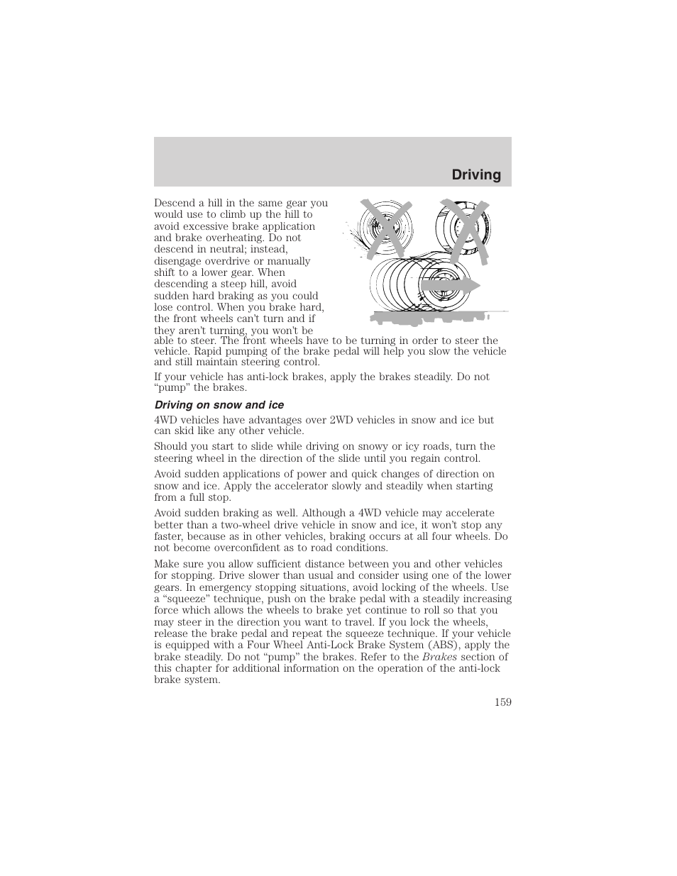 Driving | FORD 2003 F-150 v.4 User Manual | Page 159 / 280