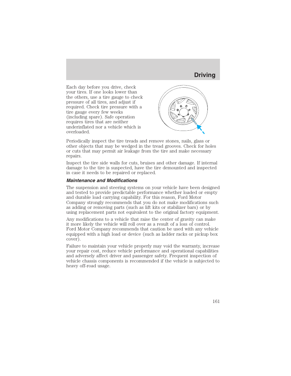 Driving | FORD 2003 F-150 v.4 User Manual | Page 161 / 280