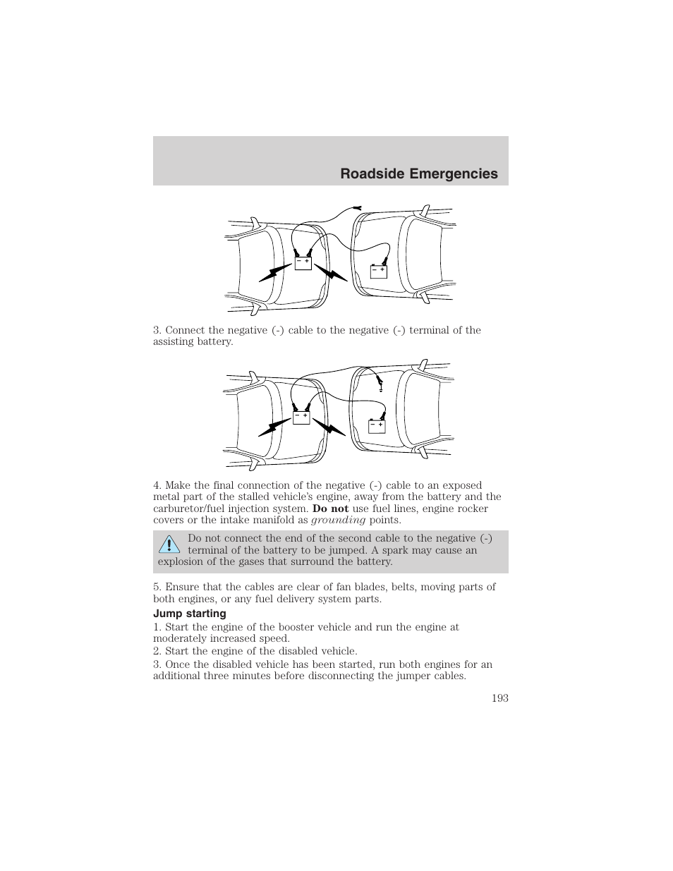 Roadside emergencies | FORD 2003 F-150 v.4 User Manual | Page 193 / 280