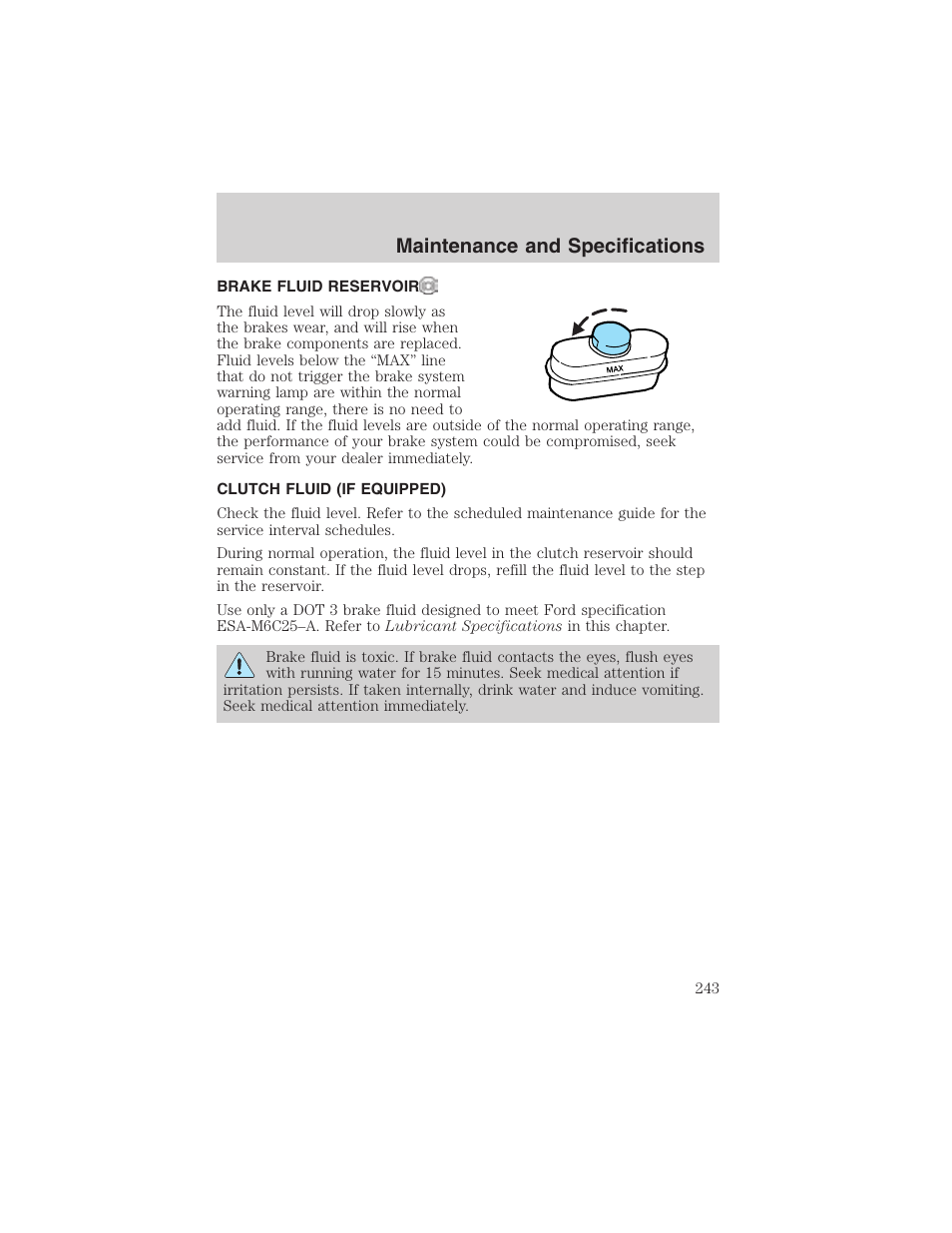 Maintenance and specifications | FORD 2003 F-150 v.4 User Manual | Page 243 / 280