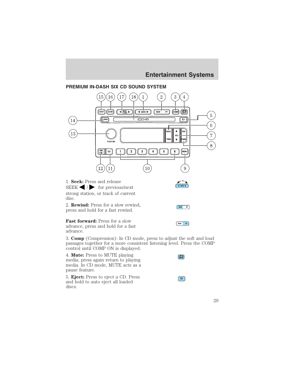 Entertainment systems | FORD 2003 F-150 v.4 User Manual | Page 29 / 280
