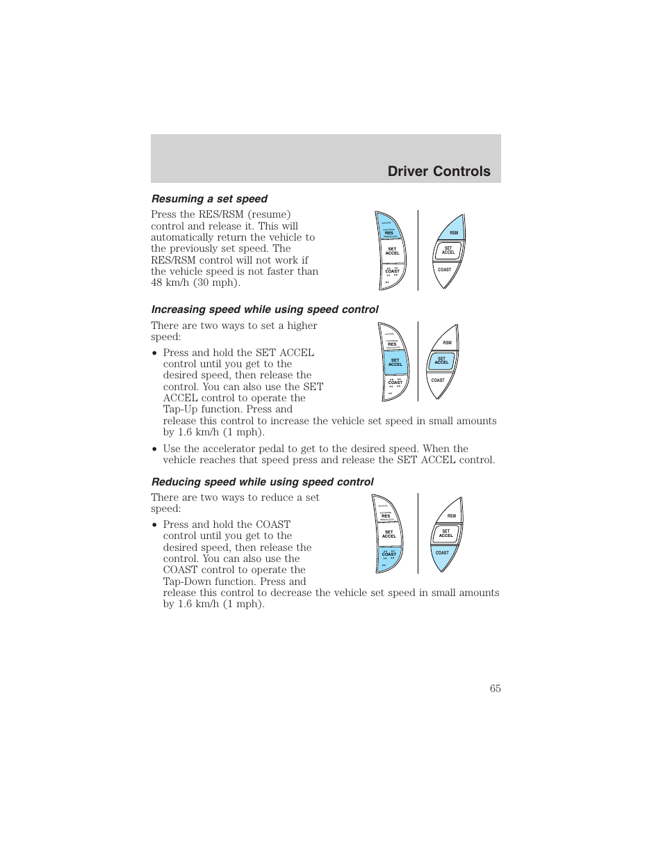 Driver controls | FORD 2003 F-150 v.4 User Manual | Page 65 / 280