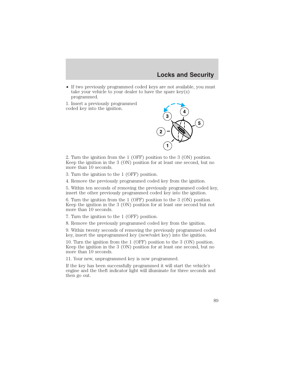 Locks and security | FORD 2003 F-150 v.4 User Manual | Page 89 / 280