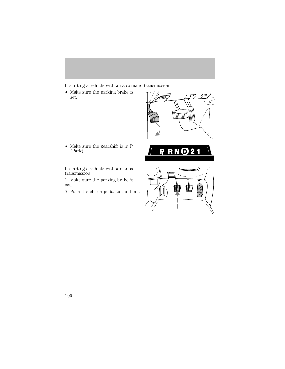 Driving | FORD 2003 F-550 v.1 User Manual | Page 100 / 256