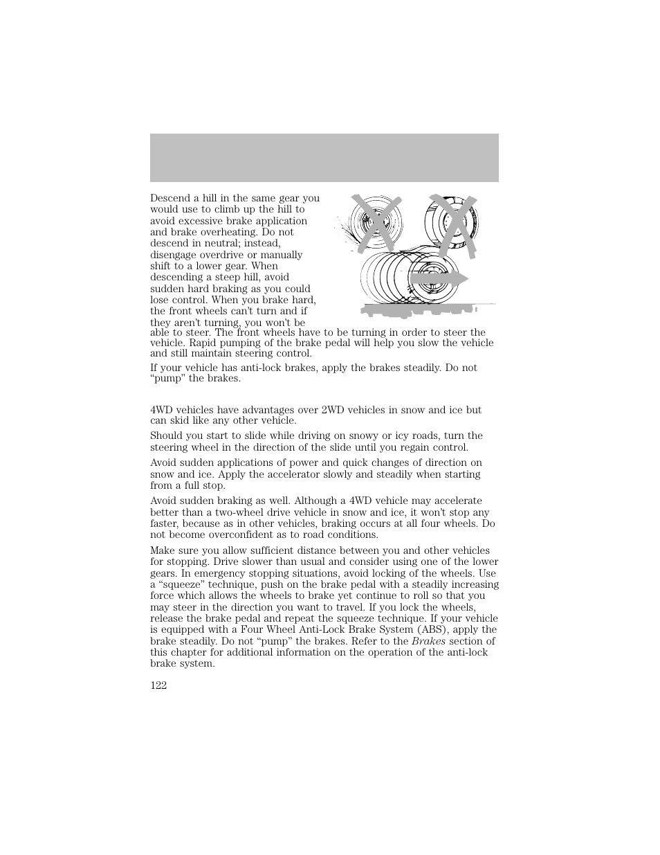 Driving | FORD 2003 F-550 v.1 User Manual | Page 122 / 256