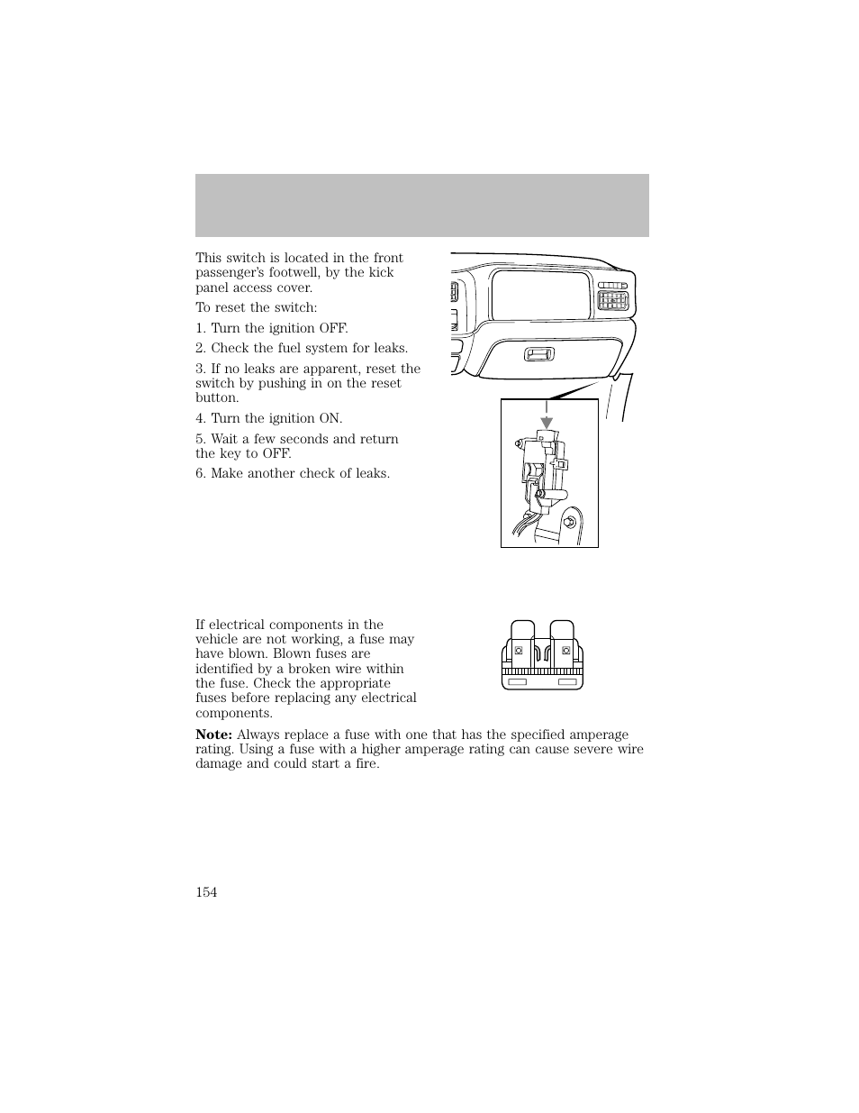 Roadside emergencies | FORD 2003 F-550 v.1 User Manual | Page 154 / 256