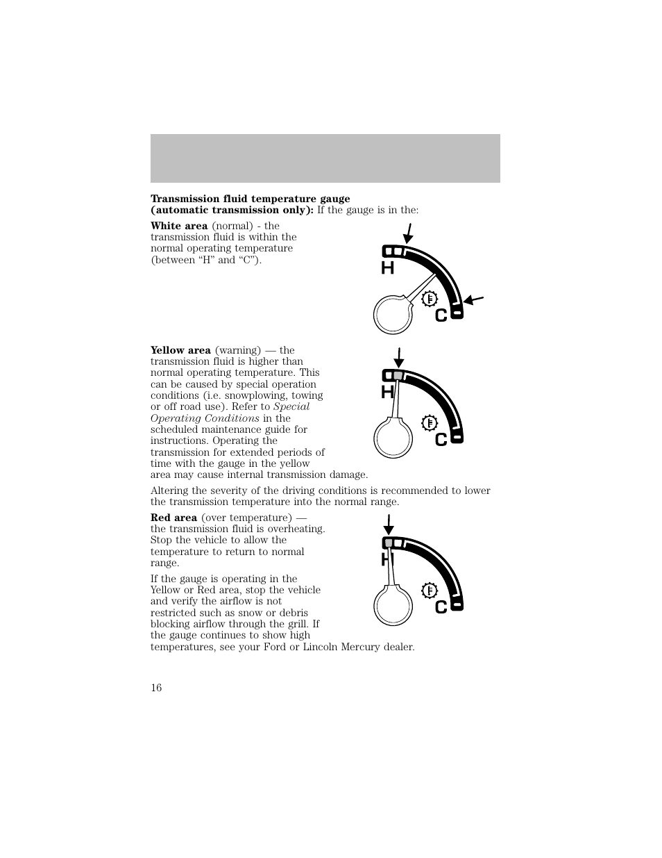 Instrument cluster | FORD 2003 F-550 v.1 User Manual | Page 16 / 256