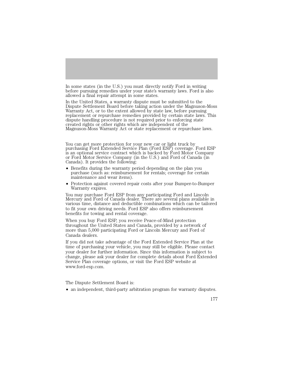 Customer assistance | FORD 2003 F-550 v.1 User Manual | Page 177 / 256