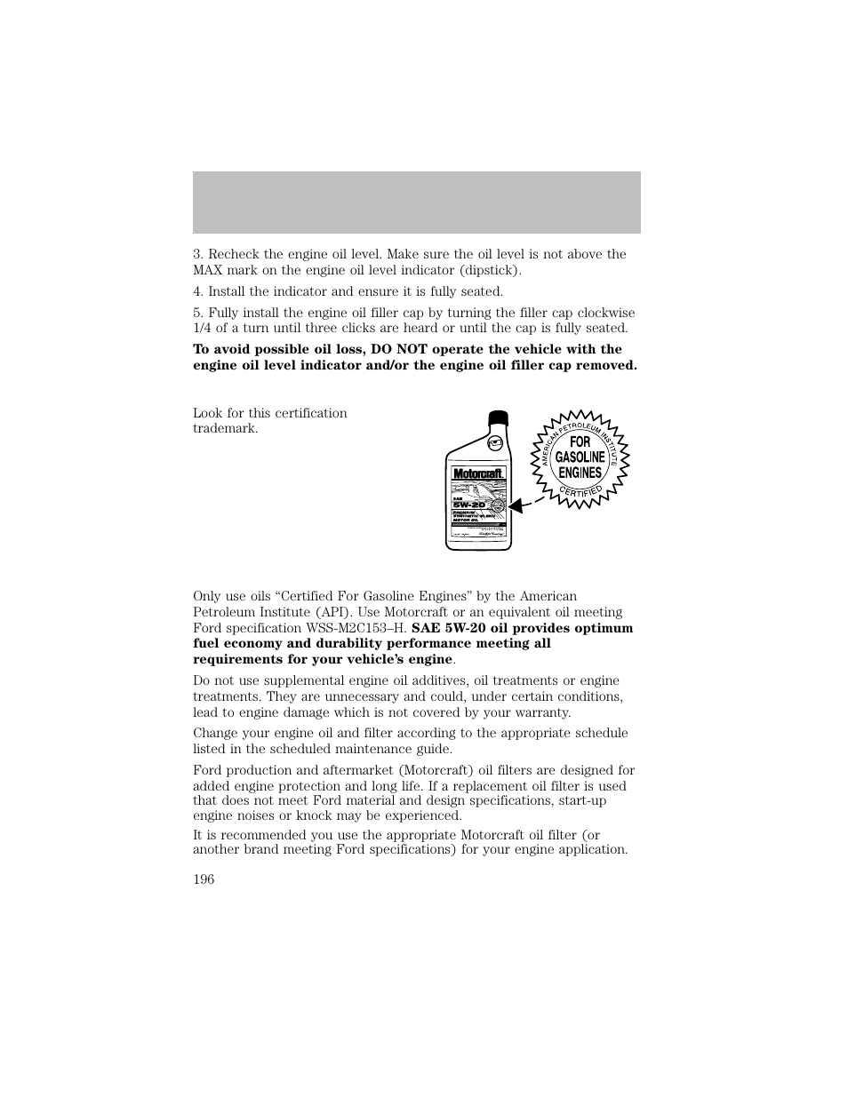 Maintenance and specifications | FORD 2003 F-550 v.1 User Manual | Page 196 / 256