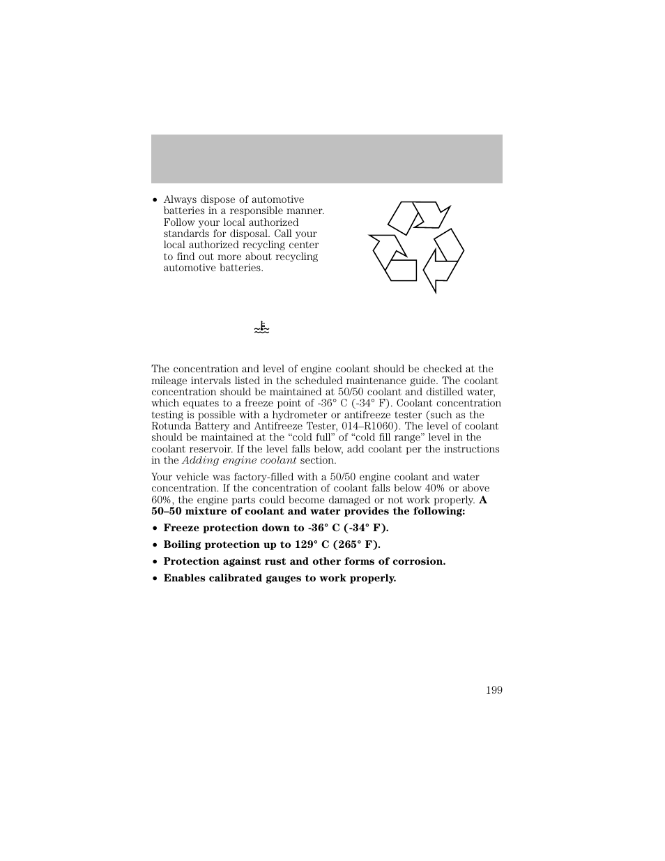 Maintenance and specifications | FORD 2003 F-550 v.1 User Manual | Page 199 / 256